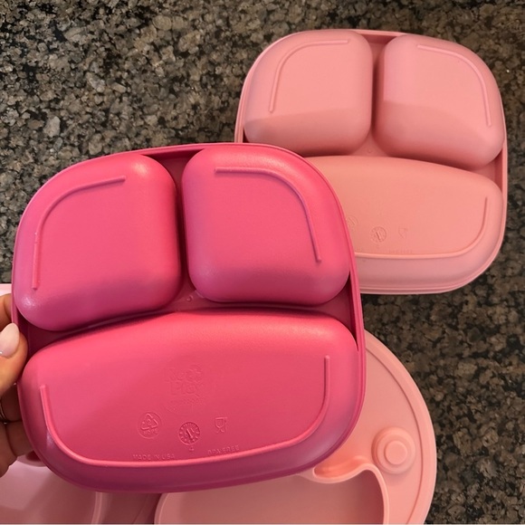 Toddler Silicon and BPA-Free Plastic Plate Bundle - Picture 2 of 6